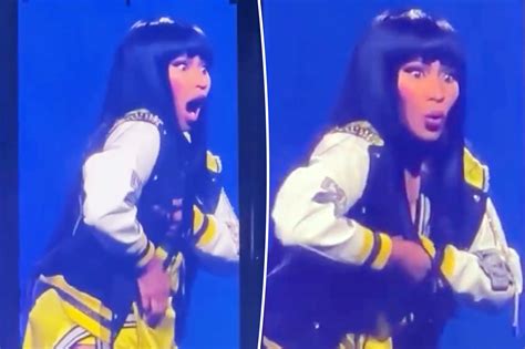 Nicki Minaj’s ‘whole boob’ falls out mid.